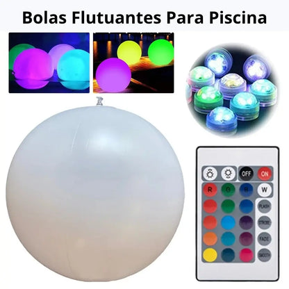 Bola Led Solar Iluminação Flutuante Impermeável Decoração Jardim