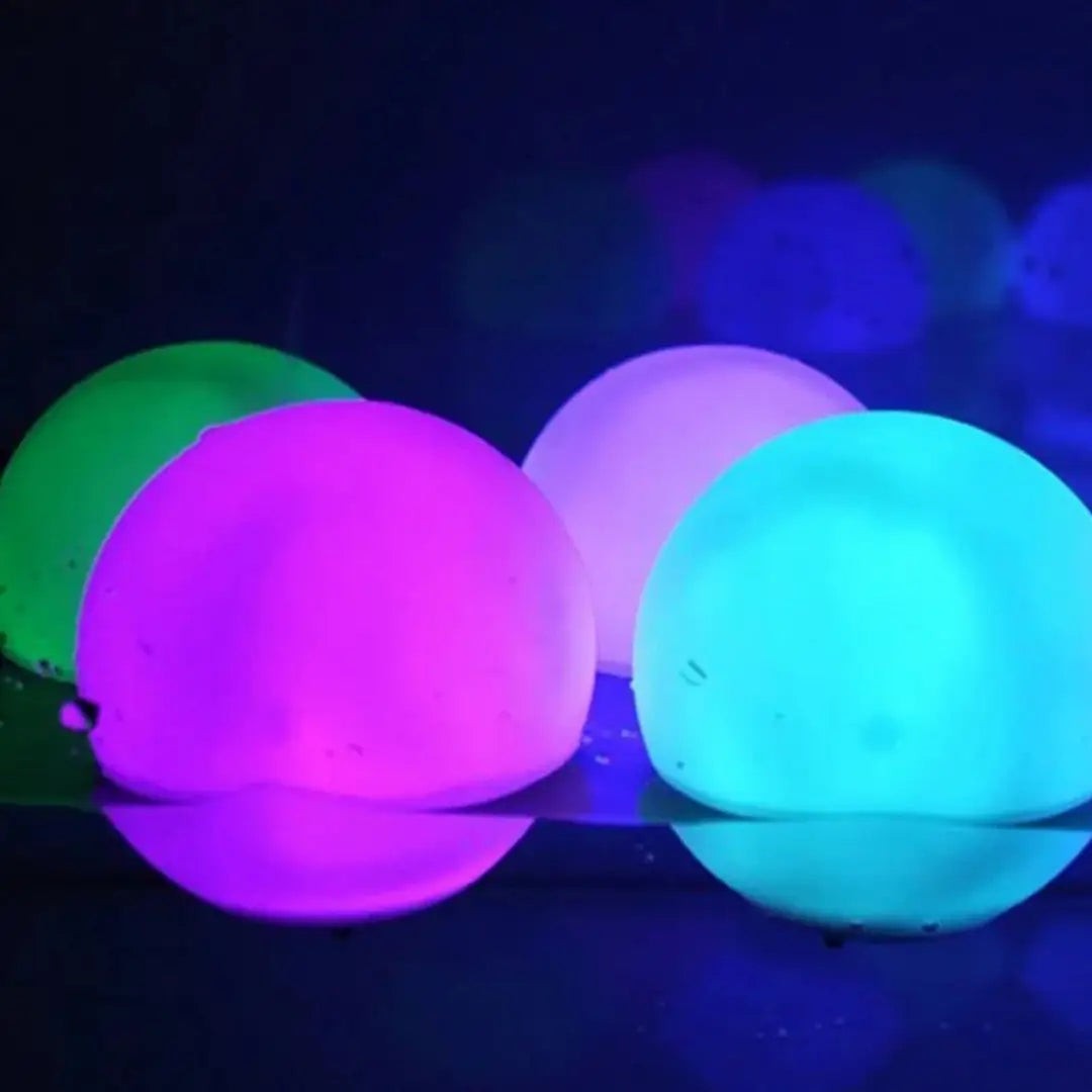 Bola Led Solar Iluminação Flutuante Impermeável Decoração Jardim