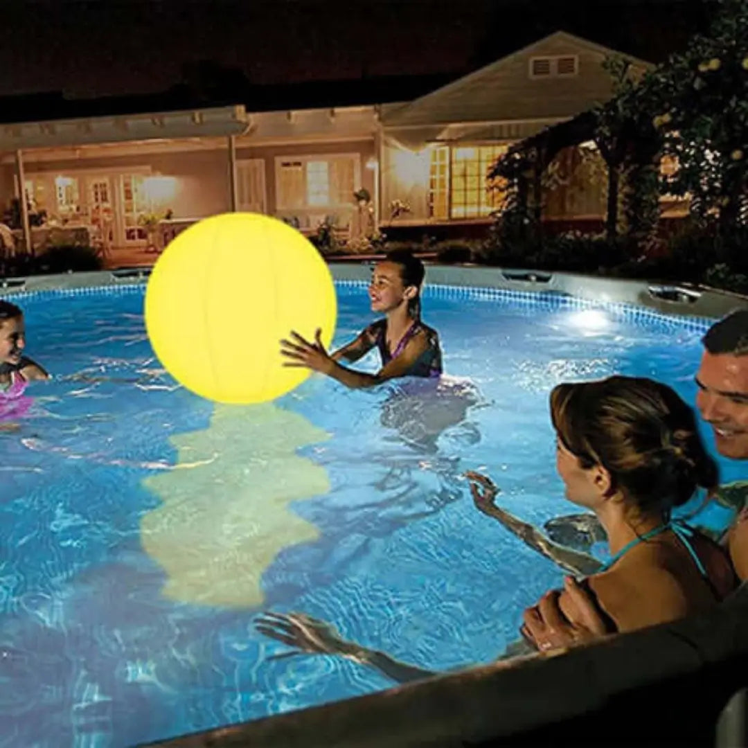 Bola Led Solar Iluminação Flutuante Impermeável Decoração Jardim