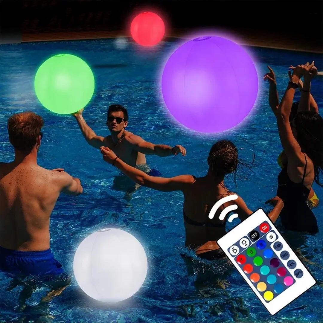 Bola Led Solar Iluminação Flutuante Impermeável Decoração Jardim