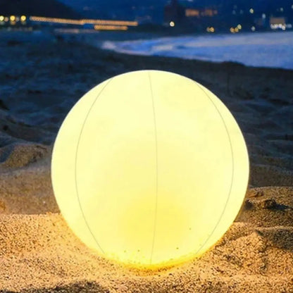 Bola Led Solar Iluminação Flutuante Impermeável Decoração Jardim