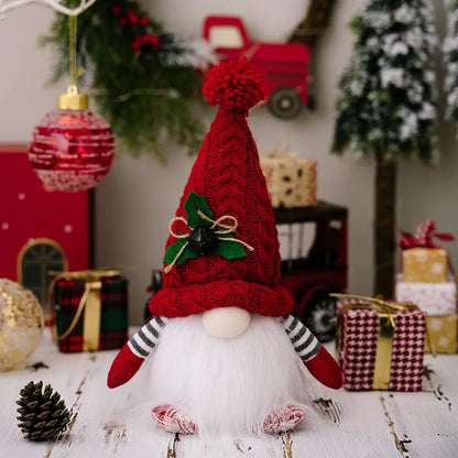 Bonecos Papai Noel Nórdico Luz Led Natalina