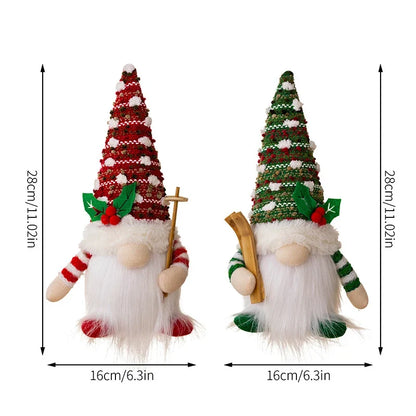 Bonecos Papai Noel Nórdico Luz Led Natalina