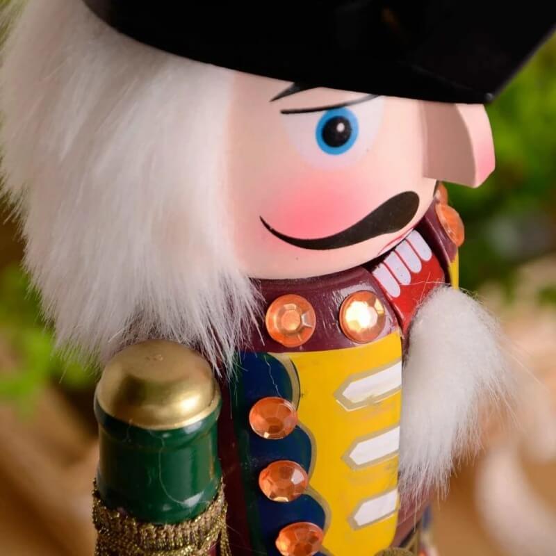 Bonecos Quebra-Nozes Soldados de Madeira Decoração de Natal