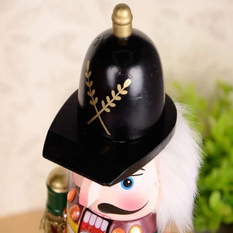 Bonecos Quebra-Nozes Soldados de Madeira Decoração de Natal