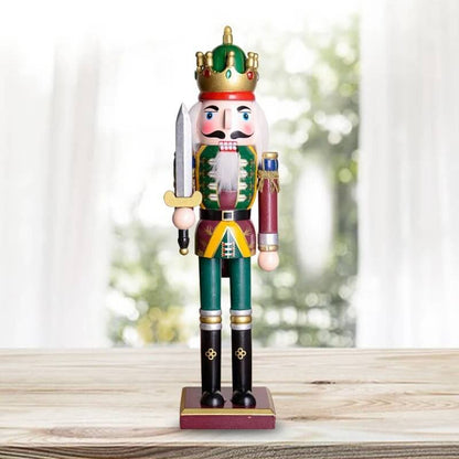 Bonecos Quebra-Nozes Soldados de Madeira Decoração de Natal
