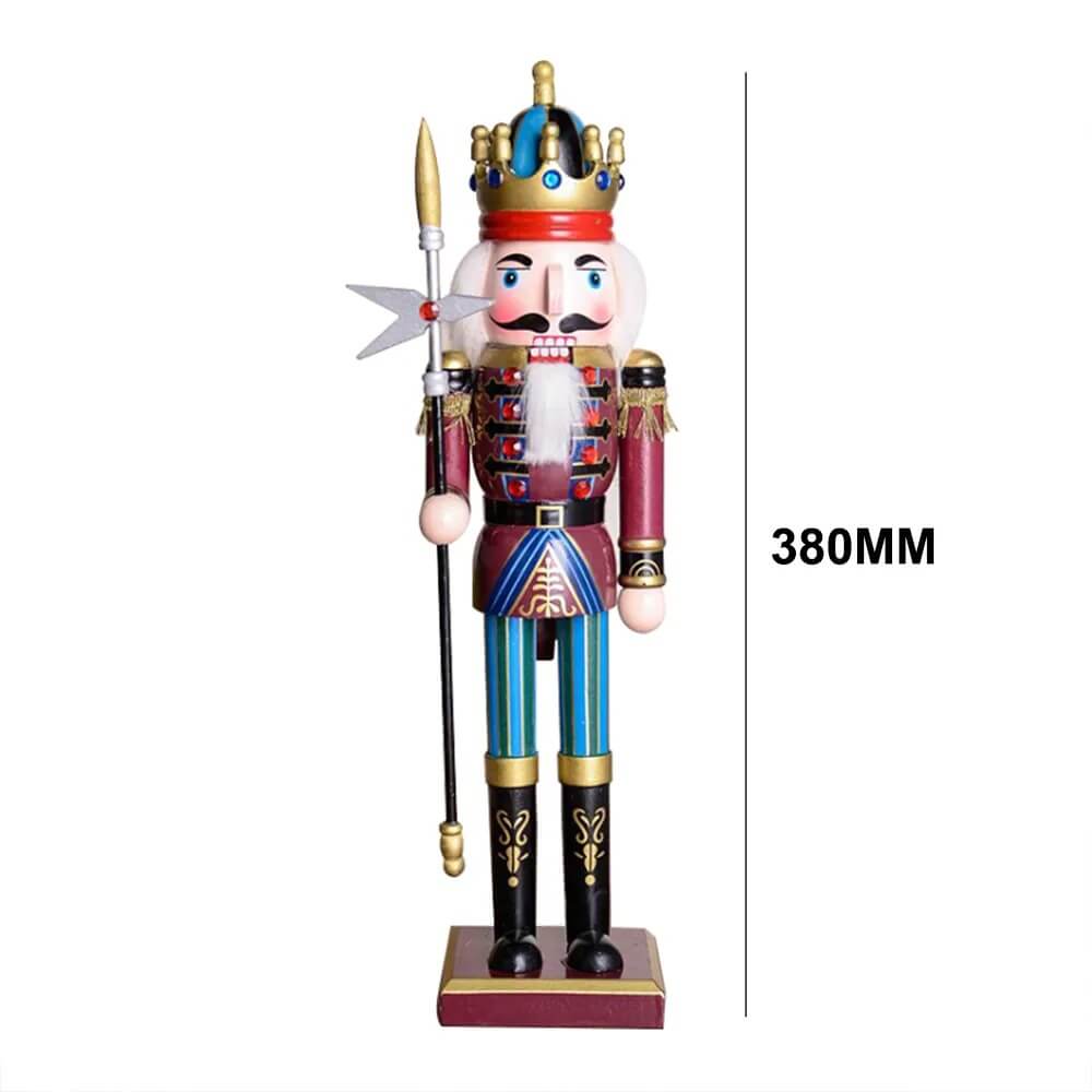 Bonecos Quebra-Nozes Soldados de Madeira Decoração de Natal