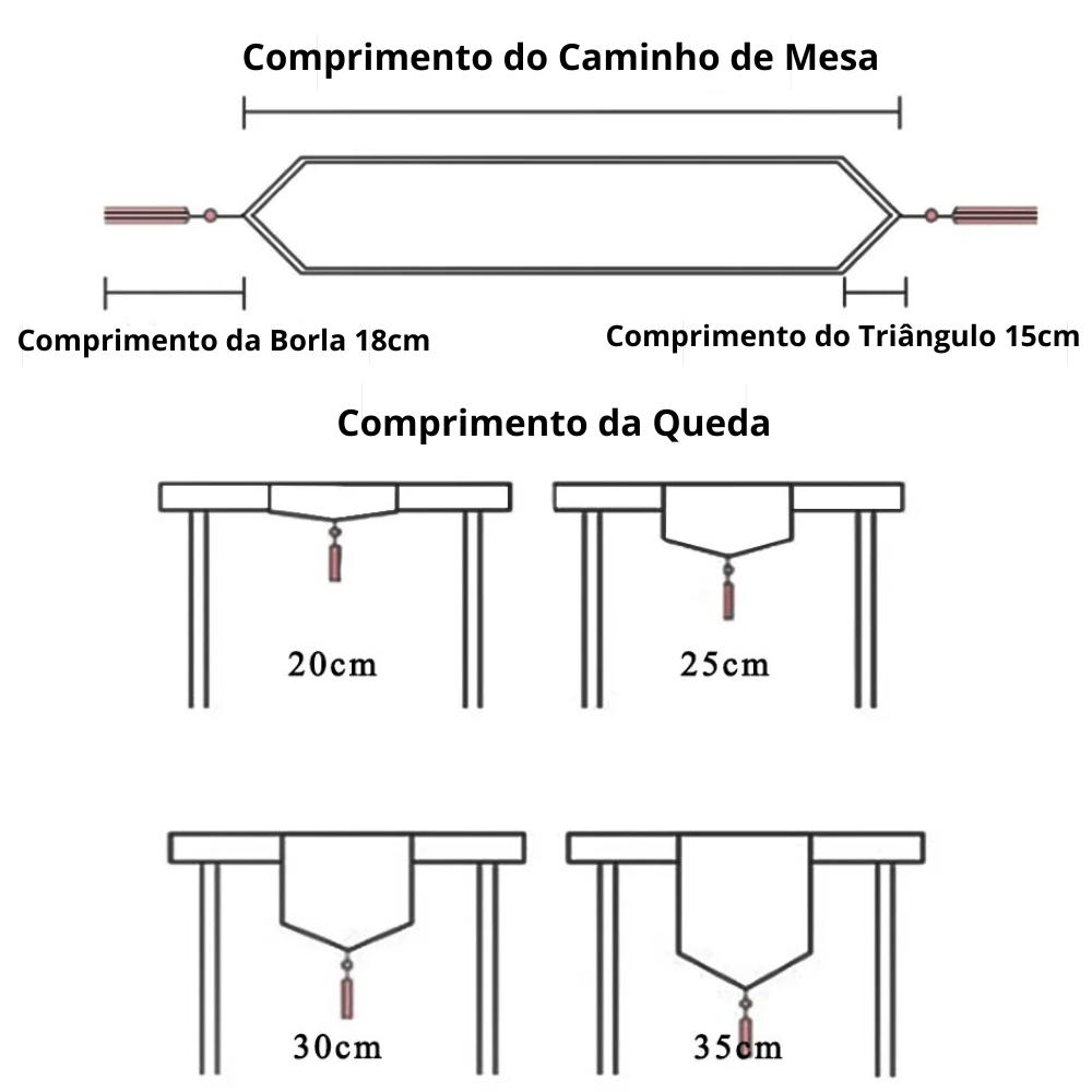 Caminho de Mesa Natal com Borla Trilho de Mesa Merry Christmas