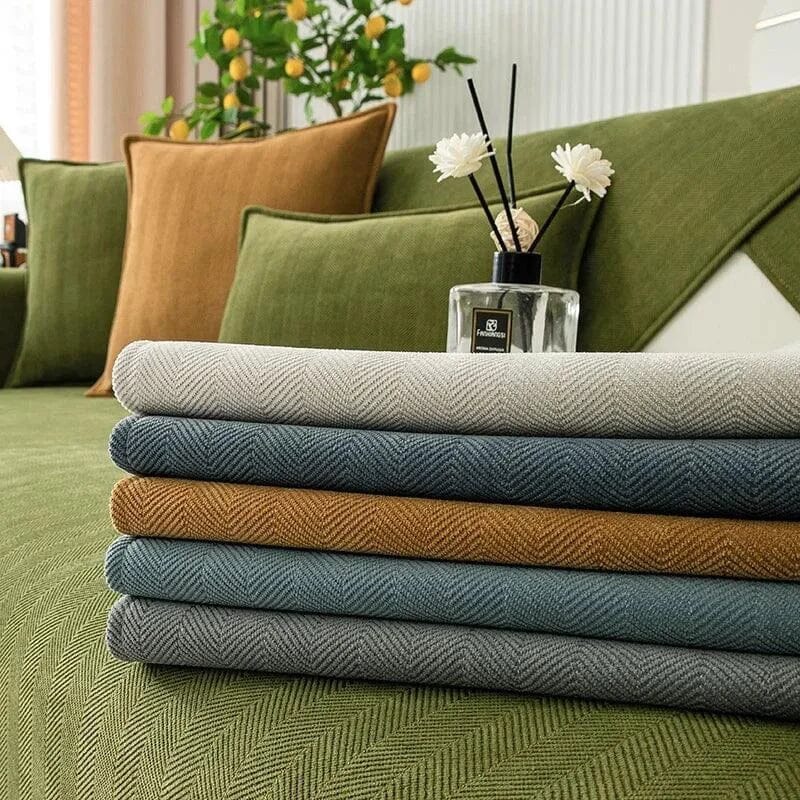 Capa de Sofá Blue Harmony – Antiderrapante e Proteção Inteligente Conceito 