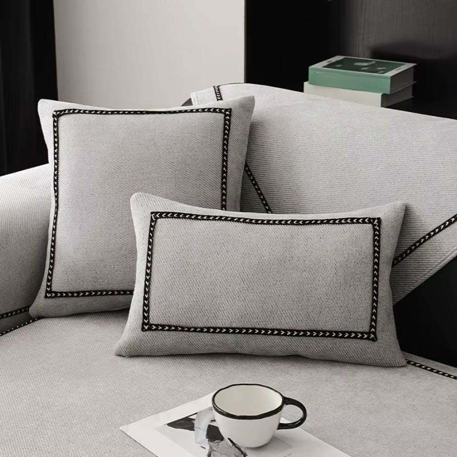 Capa de Sofá Chenille Supreme Soft Gray – Antiderrapante e Proteção Capa - 0011 Conceito 