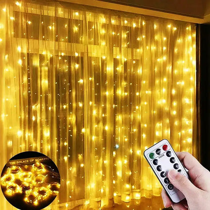 Cortina de LED Corda Luzes Decoração de Natal – 100, 200 e 300 LEDs