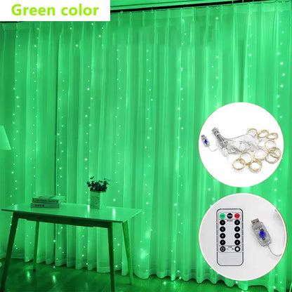 Cortina de LED Corda Luzes Decoração de Natal – 100, 200 e 300 LEDs