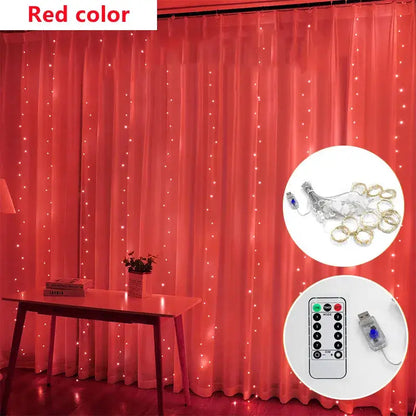 Cortina de LED Corda Luzes Decoração de Natal – 100, 200 e 300 LEDs