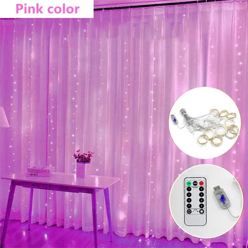 Cortina de LED Corda Luzes Decoração de Natal – 100, 200 e 300 LEDs