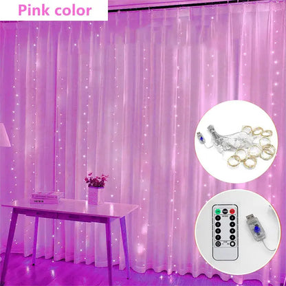 Cortina de LED Corda Luzes Decoração de Natal – 100, 200 e 300 LEDs