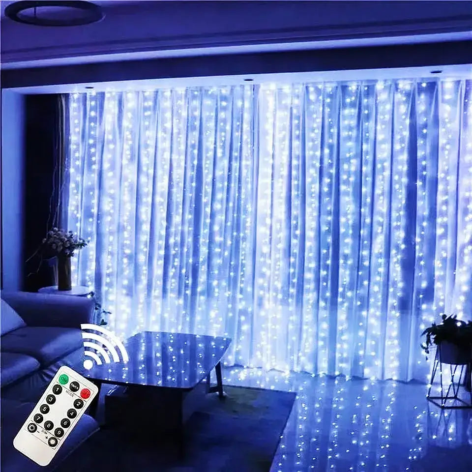 Cortina de LED Corda Luzes Decoração de Natal – 100, 200 e 300 LEDs