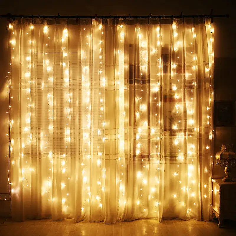 Cortina de LED Corda Luzes Decoração de Natal – 100, 200 e 300 LEDs