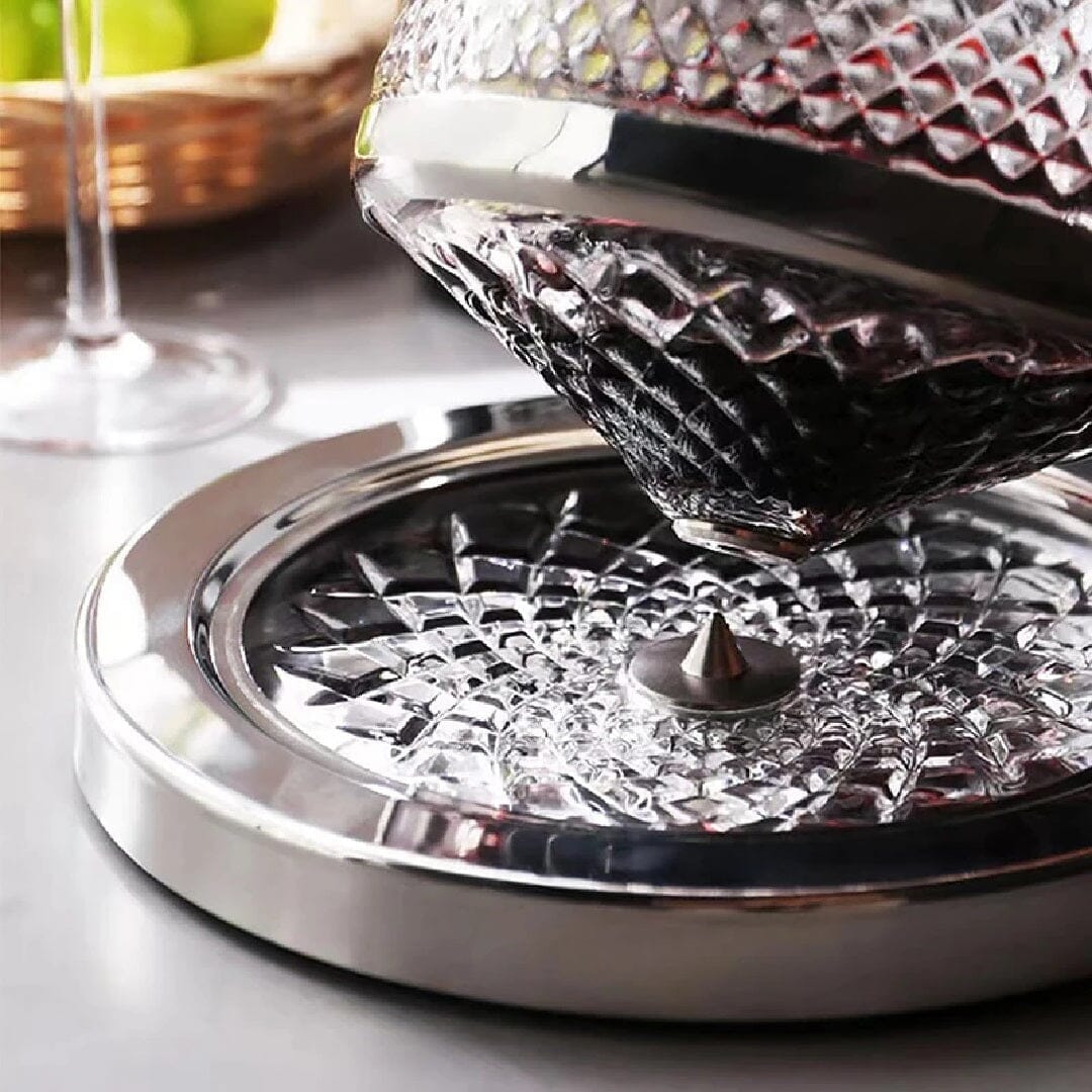 Decantador De Vinho De Rotação De Alto Grau Luxo Vintage UtenCoz - 0008 YuDome 