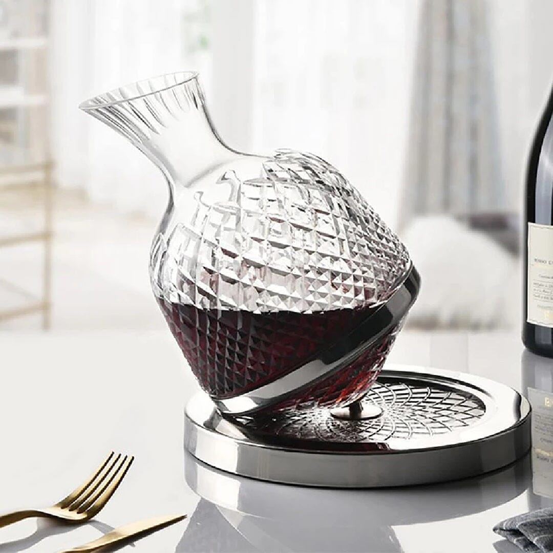 Decantador De Vinho De Rotação De Alto Grau Luxo Vintage UtenCoz - 0008 YuDome 