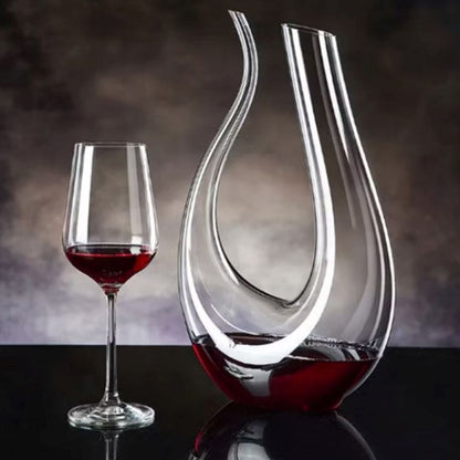 Decanter De Vinho Swan Cristal Jarra em U UtenCoz - 0009 YuDome 