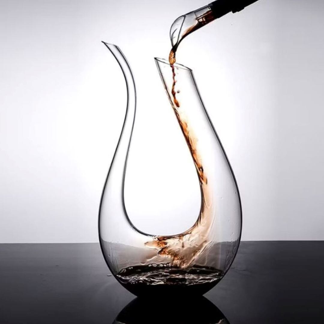 Decanter De Vinho Swan Cristal Jarra em U UtenCoz - 0009 YuDome 