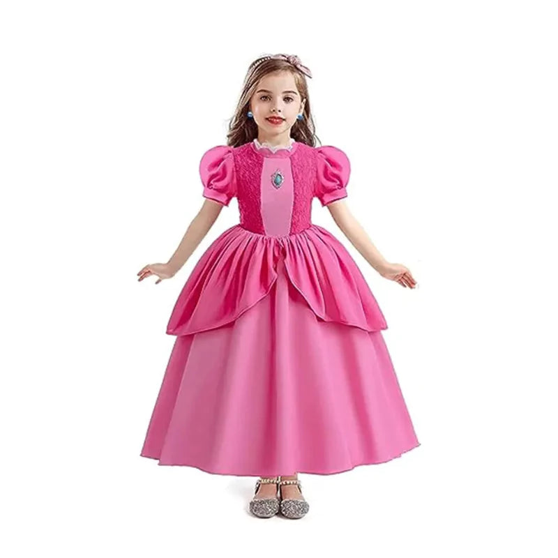 Fantasia Infantil Princesa Peach Mario Bros