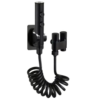 Ducha Higiênica Hydra Soft Kit Completo - Alta Pressão Ajustável ### Conceito Preto 