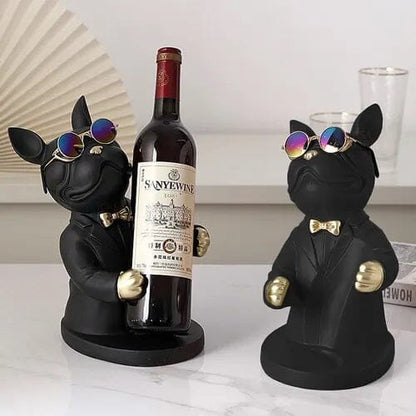 Escultura Bulldog Francês Porta Vinho Aparador - 0006 Conceito 