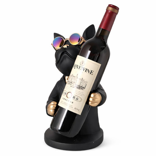 Escultura Bulldog Francês Porta Vinho Aparador - 0006 Conceito 