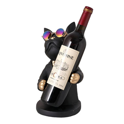 Escultura Bulldog Francês Porta Vinho Aparador - 0006 Conceito 
