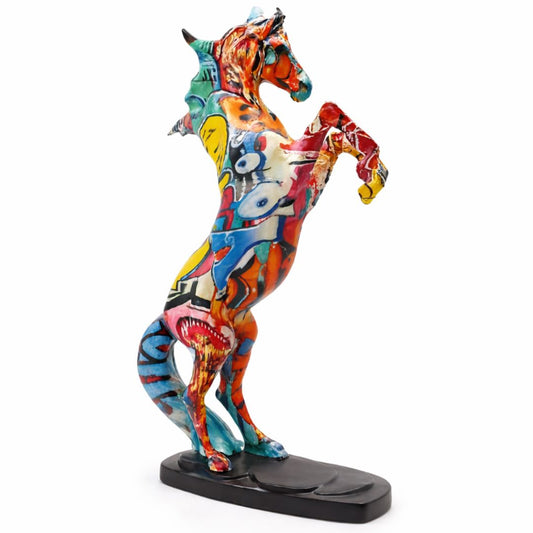 Escultura Cavalo Grafite Street & Colors 35cm Grafite - 0007 Conceito 