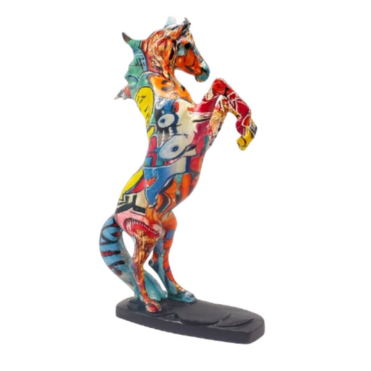 Escultura Cavalo Grafite Street & Colors 35cm Grafite - 0007 Conceito 
