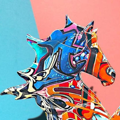 Escultura Cavalo Grafite Street & Colors Grafite - 0007 Conceito 