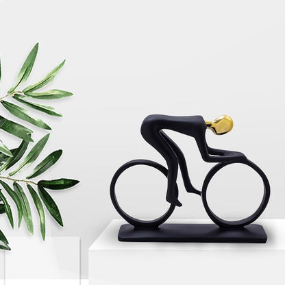 Escultura Contemporânea Abstrata Ciclista Conceito 