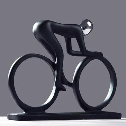 Escultura Contemporânea Abstrata Ciclista Conceito 