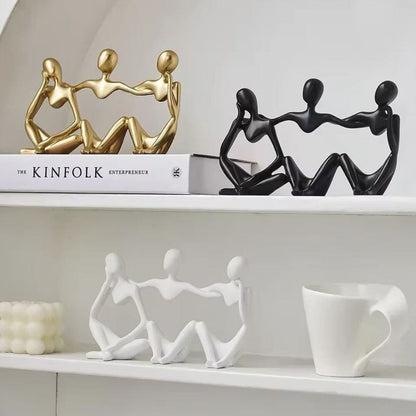 Escultura Contemporânea Abstrata Pensador Resina - 0017 Conceito 