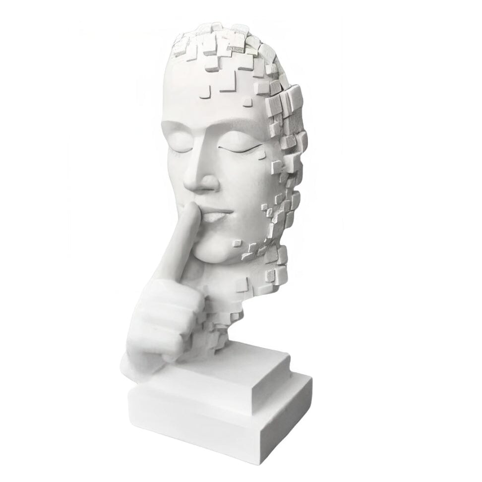 Escultura Contemporânea Pensador em Mosaico Conceito 