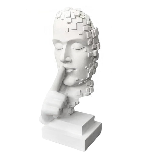 Escultura Contemporânea Pensador em Mosaico Conceito 