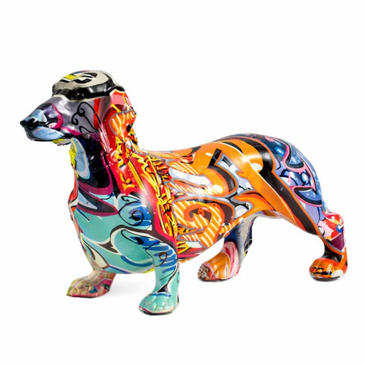 Escultura Dachshund Grafite Street & Colors Grafite - 0002 Conceito 