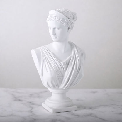 Escultura de Arte Contemporânea Vênus Conceito Branco 