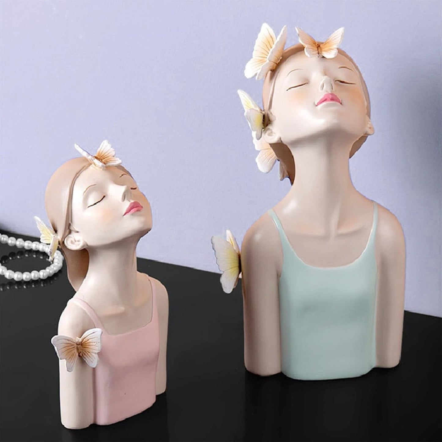 Escultura de Boneca Bella Butterfly Resina - 0041 Conceito 