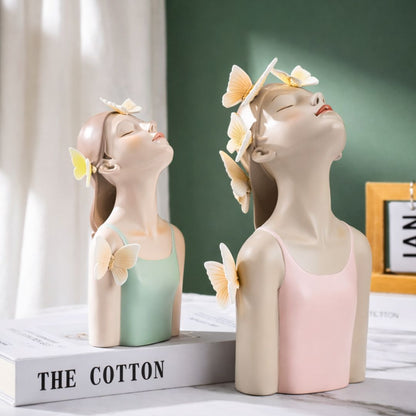 Escultura de Boneca Bella Butterfly Resina - 0041 Conceito 