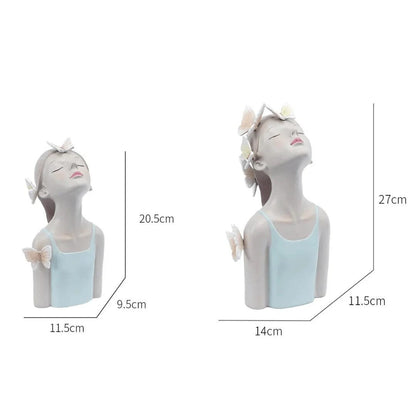 Escultura de Boneca Bella Butterfly Resina - 0041 Conceito 