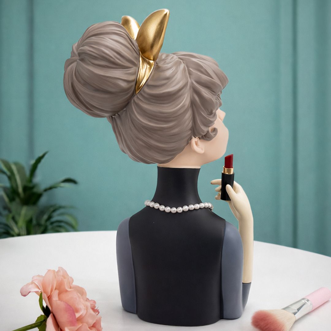 Escultura de Boneca Milly Lips (32x11cm) Resina - 0056 Conceito 