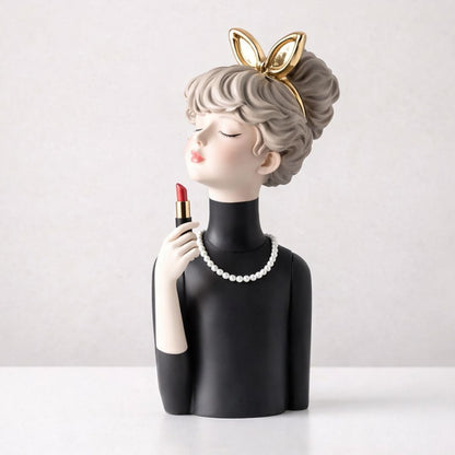 Escultura de Boneca Milly Lips (32x11cm) Resina - 0056 Conceito 