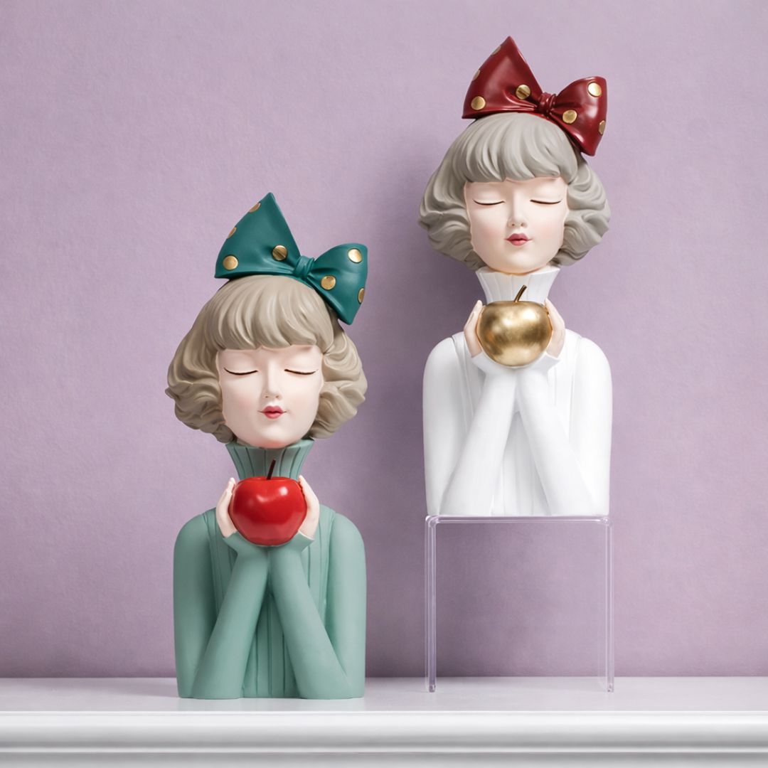 Escultura de Boneca Milly Litter (36,5x14cm) Resina - 0057 Conceito 