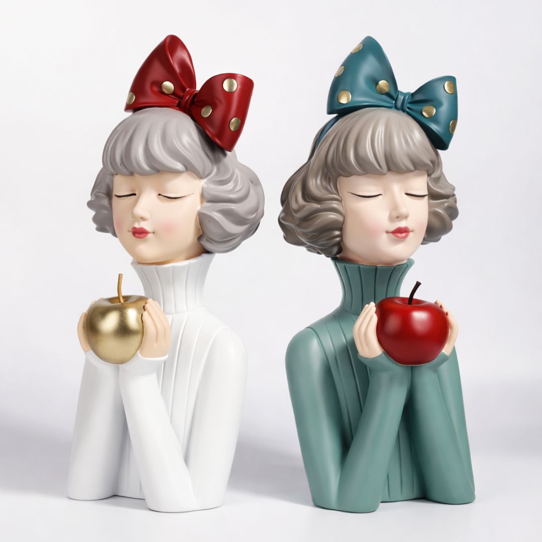 Escultura de Boneca Milly Litter (36,5x14cm) Resina - 0057 Conceito 