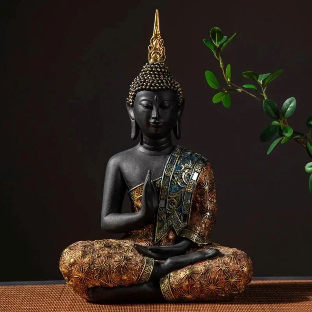 Escultura de Resina Buda Conceito 20cm 