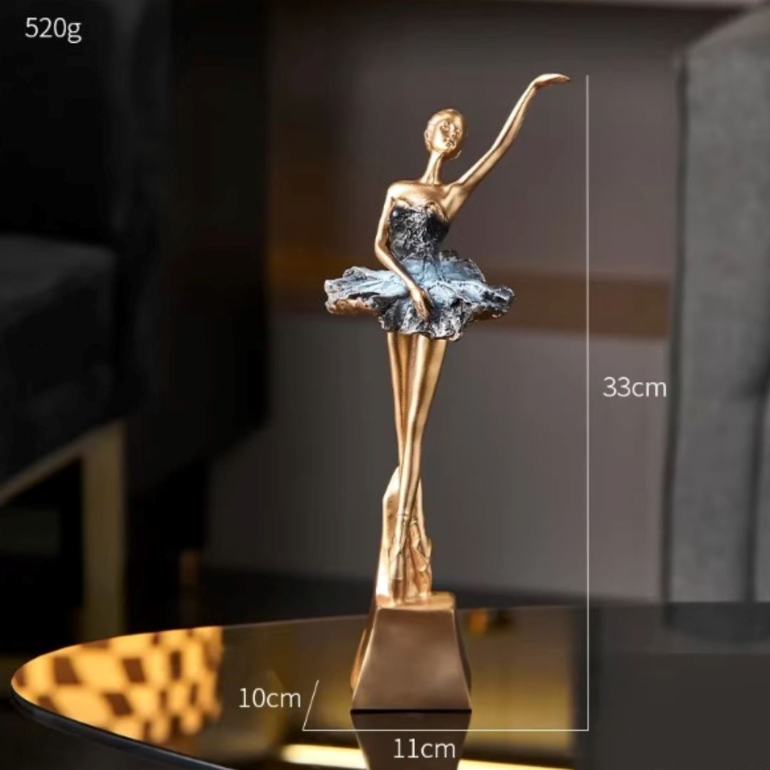 Escultura Decorativa Abstrata Bailarinas Resina - 0013 Conceito 1 
