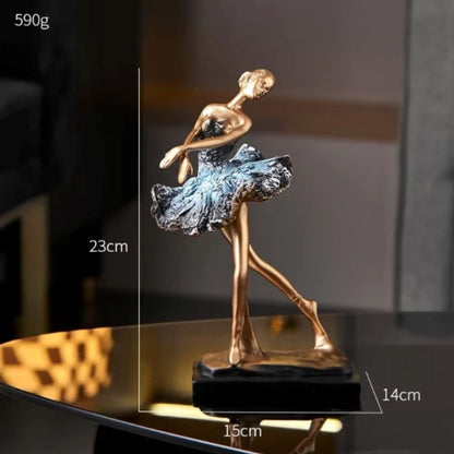 Escultura Decorativa Abstrata Bailarinas Resina - 0013 Conceito 2 